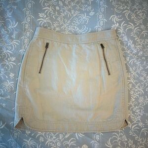 J. Crew 00 Linen and Cotton Beige Women's Skirt